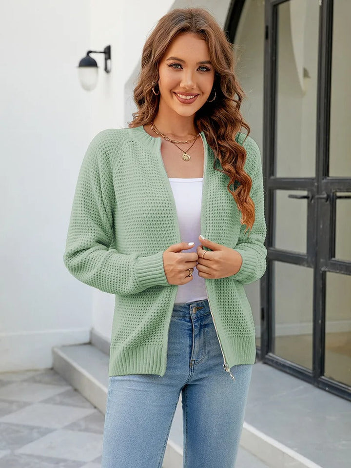 Nienke - Zip-Up Cardigan