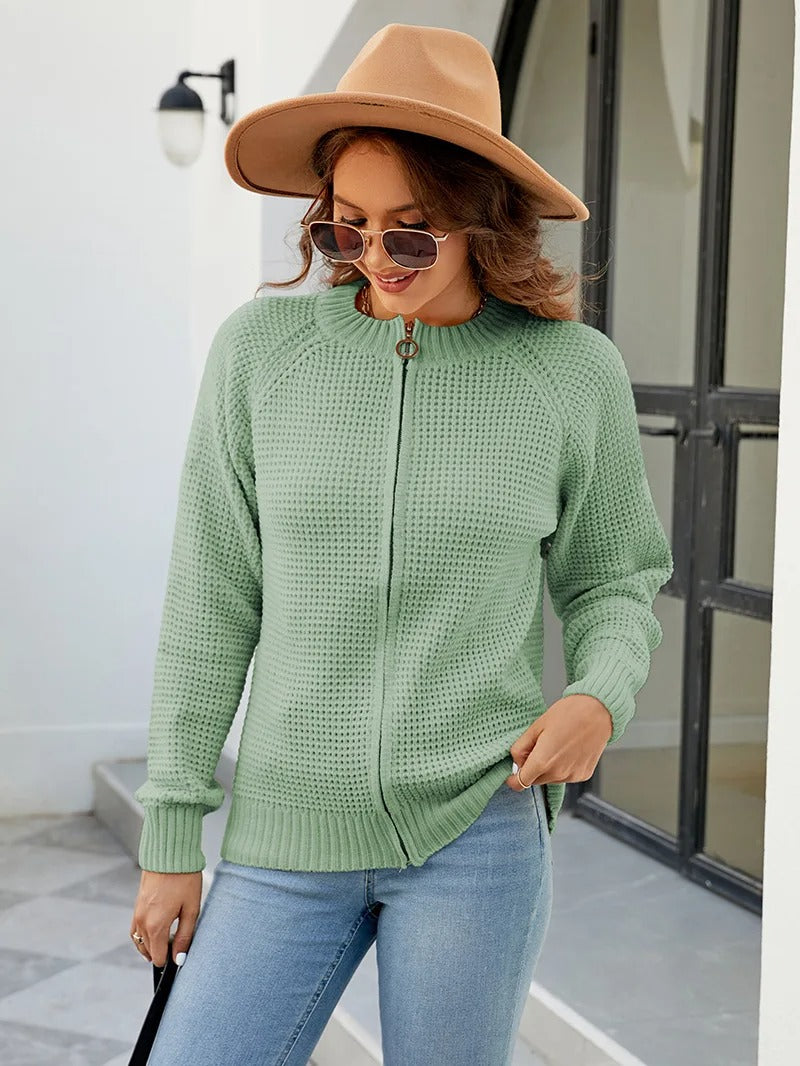 Nienke - Zip-Up Cardigan