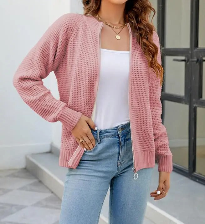 Nienke - Zip-Up Cardigan