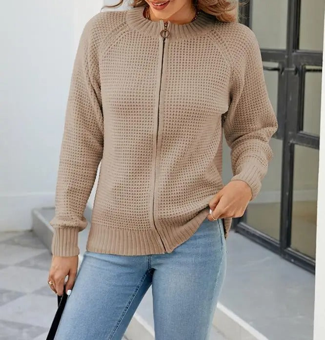 Nienke - Zip-Up Cardigan