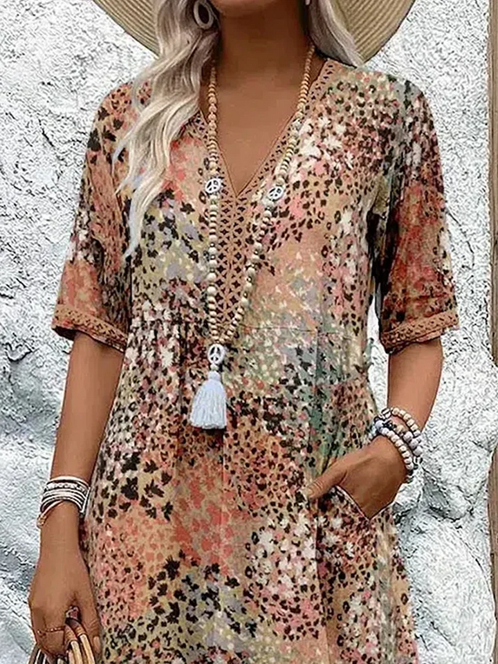 Matilda™ | Elegant Floral Midi Dress