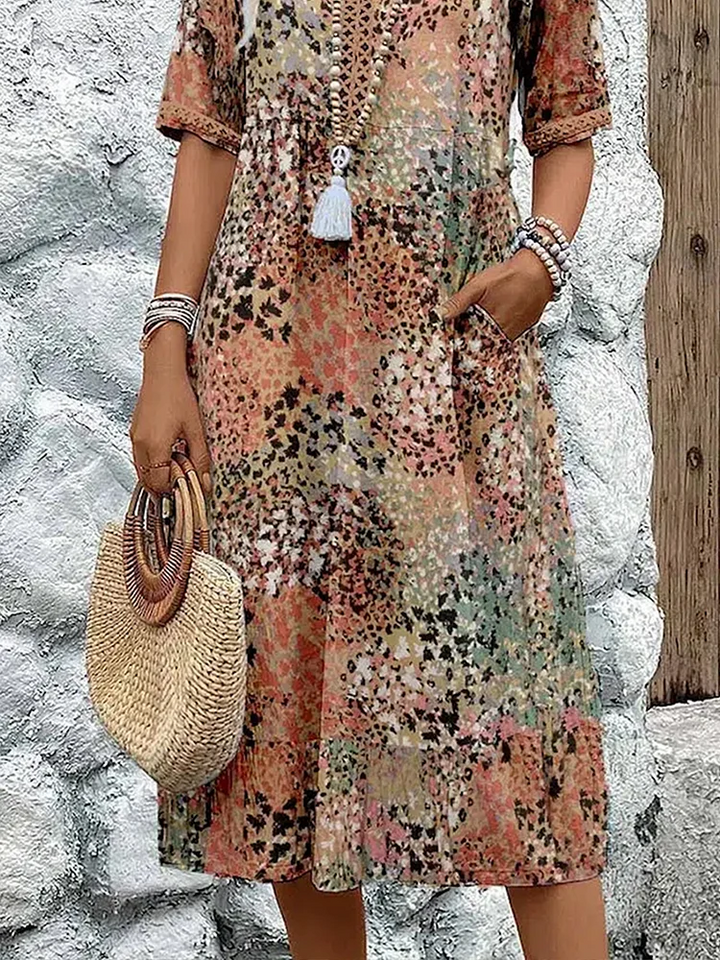 Matilda™ | Elegant Floral Midi Dress