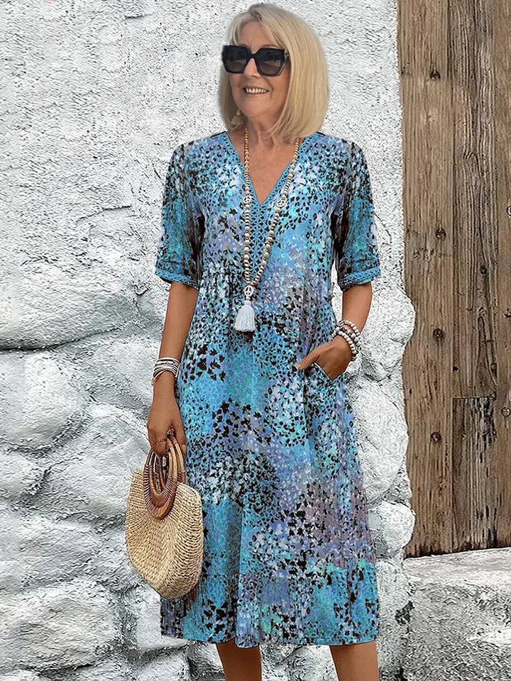 Matilda™ | Elegant Floral Midi Dress