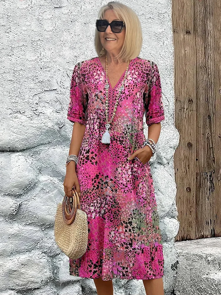 Matilda™ | Elegant Floral Midi Dress