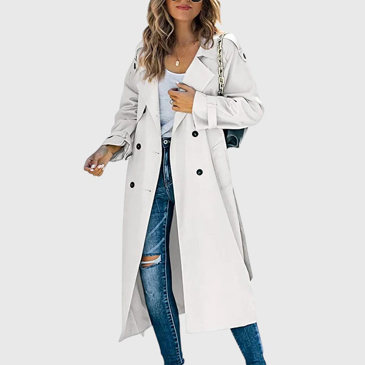 Janet - Women’s Long Trench Coat