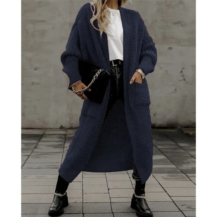 Nat - Elegant Chunky Knit Long Cardigan