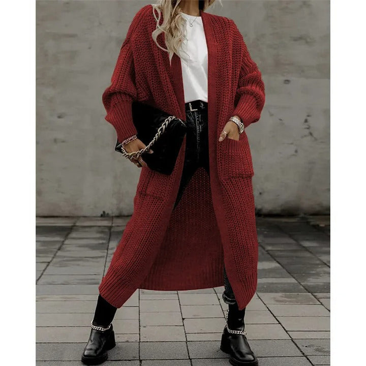 Nat - Elegant Chunky Knit Long Cardigan