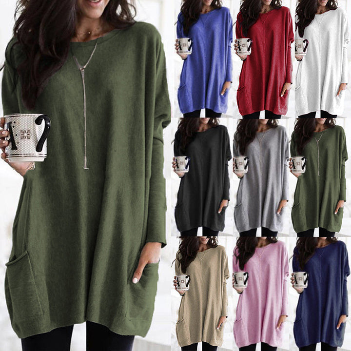 Maree - Oversized round neck jumper for women