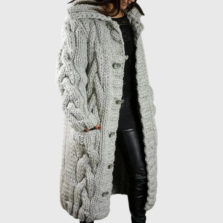 Janis - Women Chunky Knit Long Cardigan