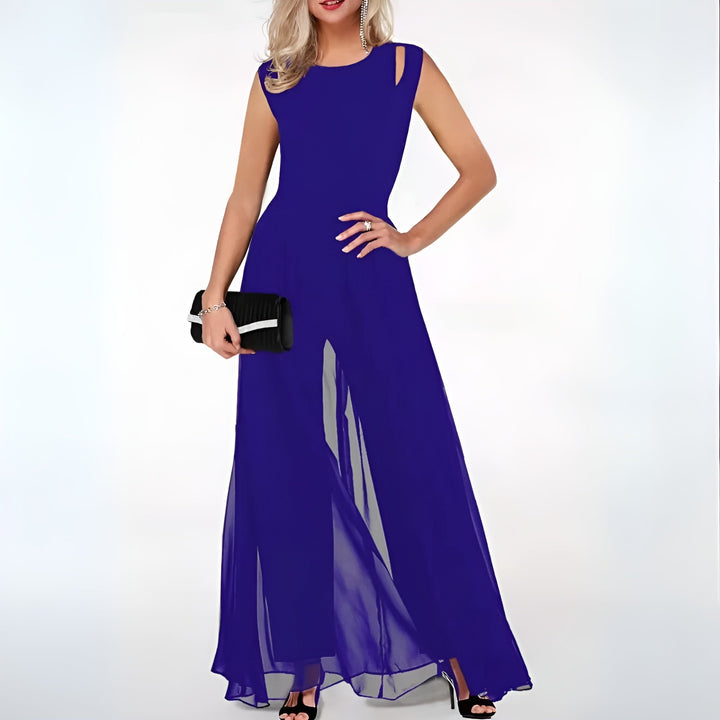 Summer - Sleeveless Jumpsuit With Wide Leg For Women