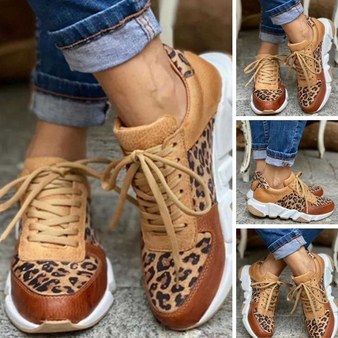 Leona - Comfortable Leopard Print Sneakers