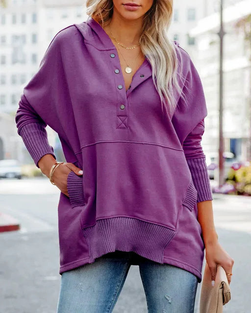 Nahide - Oversized Hooded Sweater Soft and Stylish for Everyday Comfort