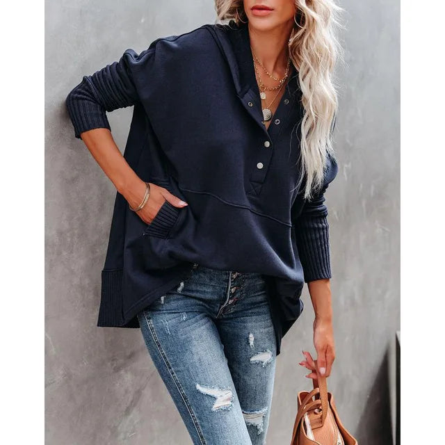 Nahide - Oversized Hooded Sweater Soft and Stylish for Everyday Comfort