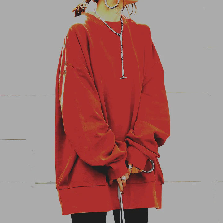 Sally - Oversized round neck jumper for women