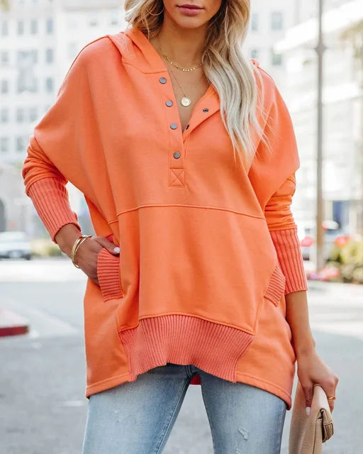 Nahide - Oversized Hooded Sweater Soft and Stylish for Everyday Comfort