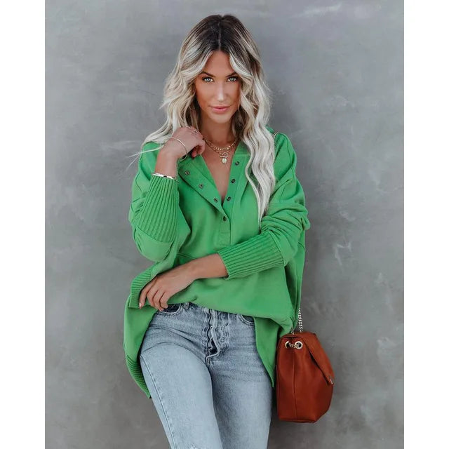 Nahide - Oversized Hooded Sweater Soft and Stylish for Everyday Comfort