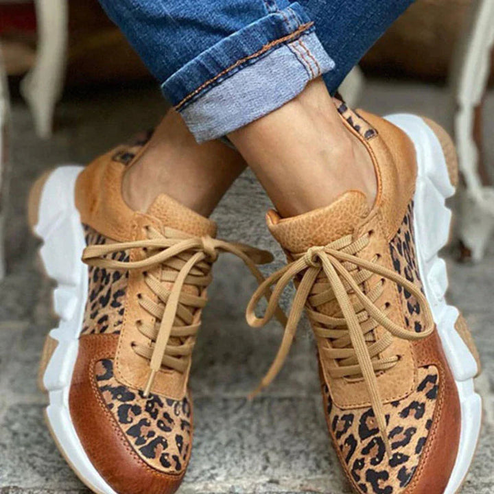 Leona - Comfortable Leopard Print Sneakers