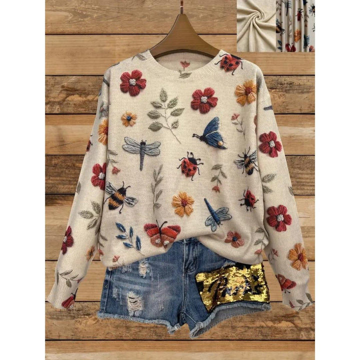 Amy™ - Whimsical Garden Sweater