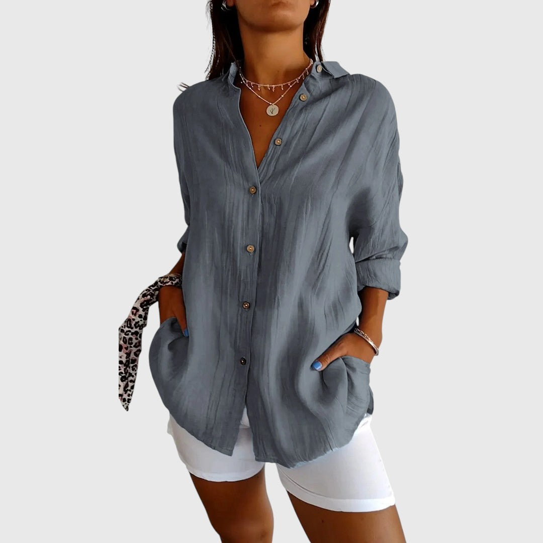 Hanne - Elegant Button-Up Shirt