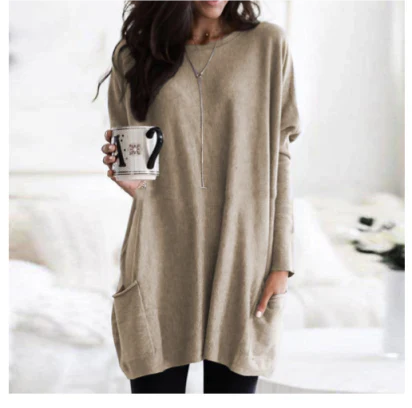 Shelley - Oversized long sleeve jumper for women