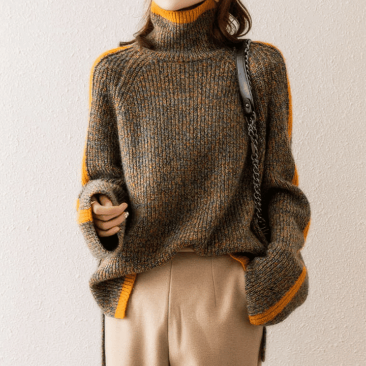Virginia - Knitted Turtleneck Jumper for Women
