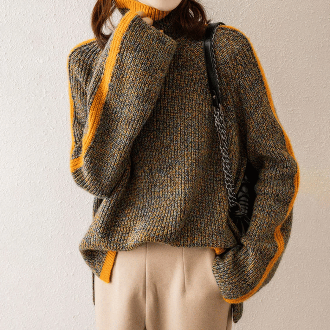 Virginia - Knitted Turtleneck Jumper for Women