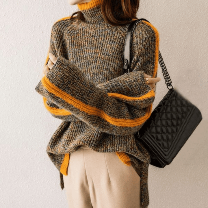 Virginia - Knitted Turtleneck Jumper for Women