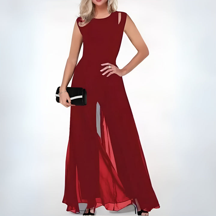 Summer - Sleeveless Jumpsuit With Wide Leg For Women