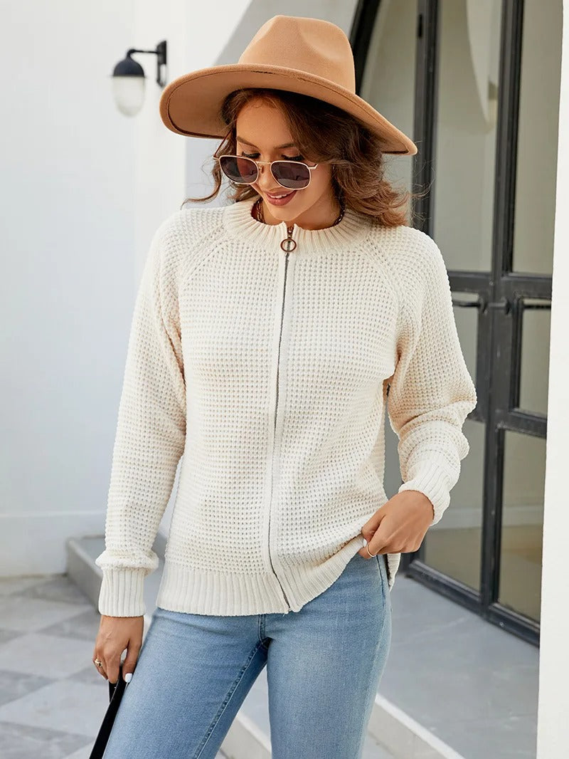 Nienke - Zip-Up Cardigan