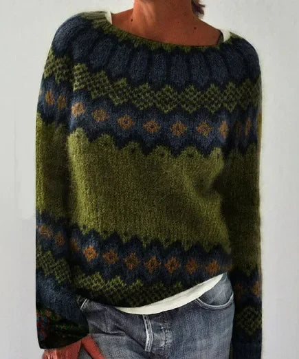 Izzel™ - Cozy Fair Isle Sweater