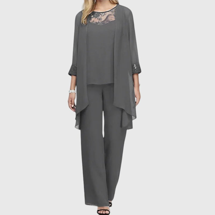 Fadia - Elegant Three-piece Formal Ladies Set