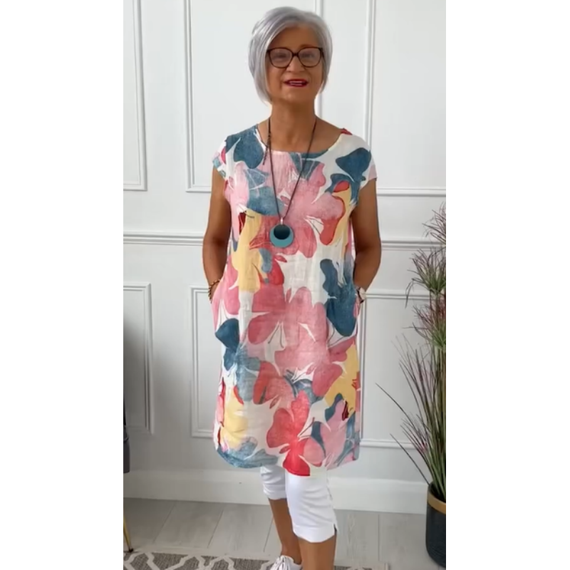 Jill™ | Comfortable Dress With Butterfly Print