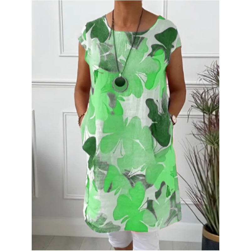 Jill™ | Comfortable Dress With Butterfly Print