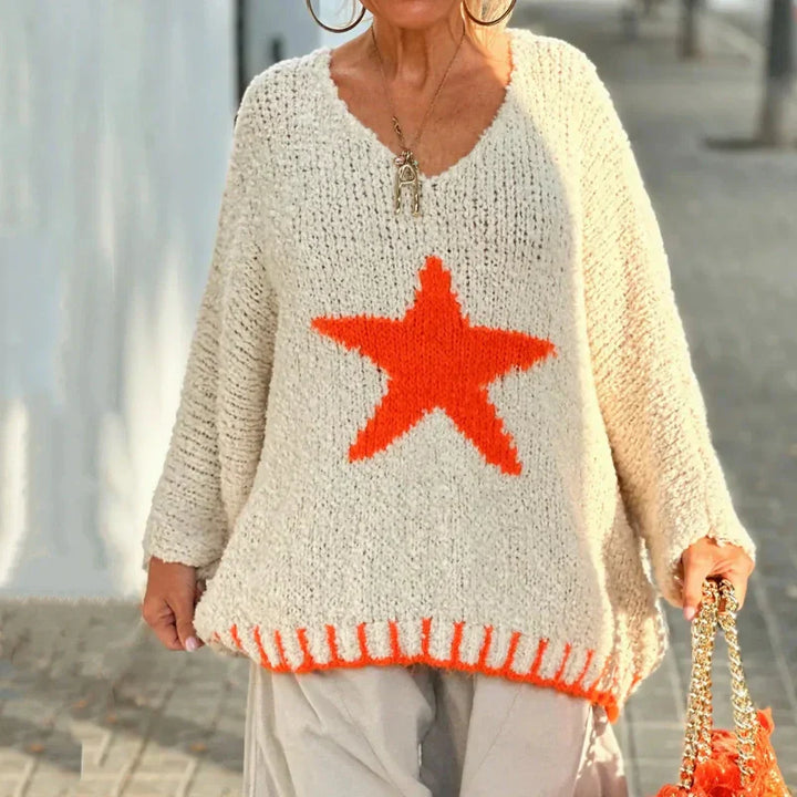 Micaelia - V-neck Knit Jumper