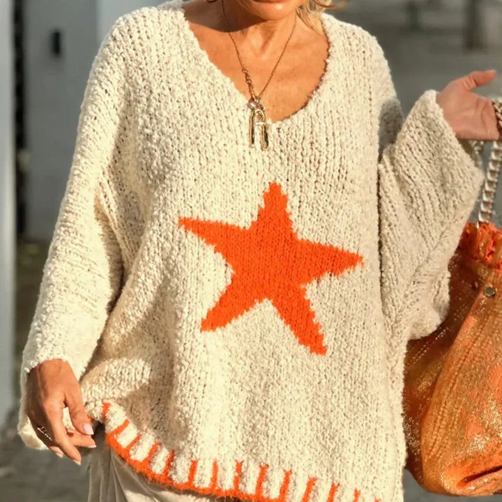 Micaelia - V-neck Knit Jumper